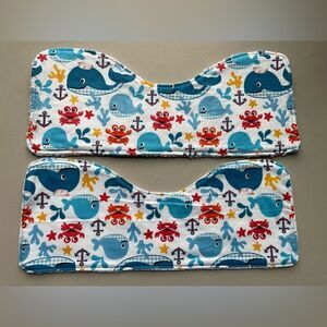 Handmade Burp cloth set